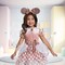 Minnie Mouse Rose Gold Toddler Costume 3T-4T Disney Princess Dress Up